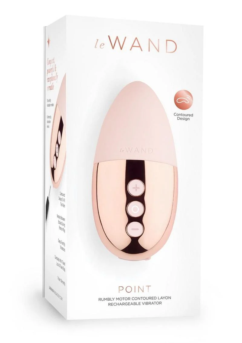 LeWand Point Rechargeable Silicone Contoured Mini Massager - Image 4