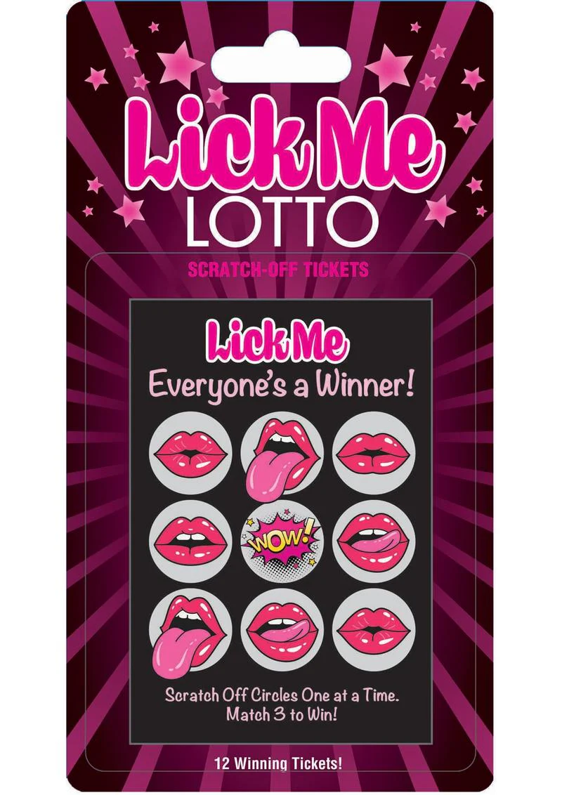 Lick Me Lotto Scratch-Off Tickets 12 Per Pack Ideal for Parties - Image 2