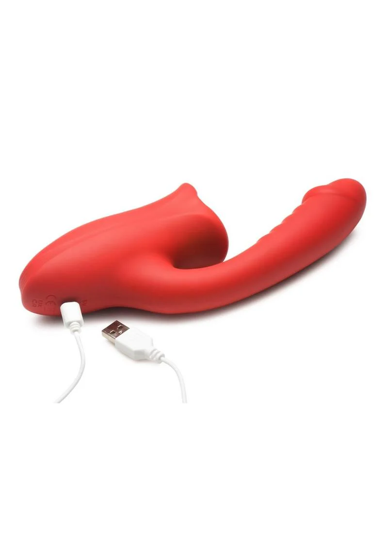 Lickgasm Deep Kiss Kissing Rechargeable Silicone Rabbit Vibrator - Image 2