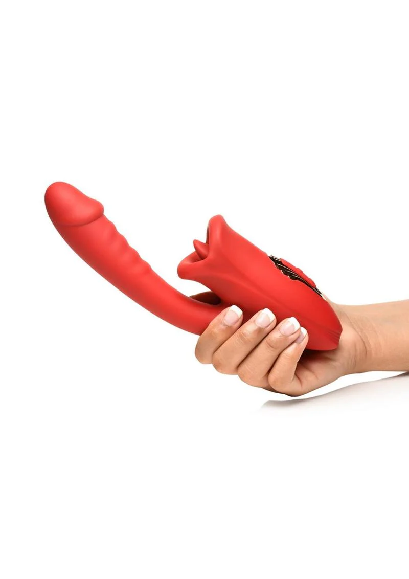 Lickgasm Deep Kiss Kissing Rechargeable Silicone Rabbit Vibrator - Image 3