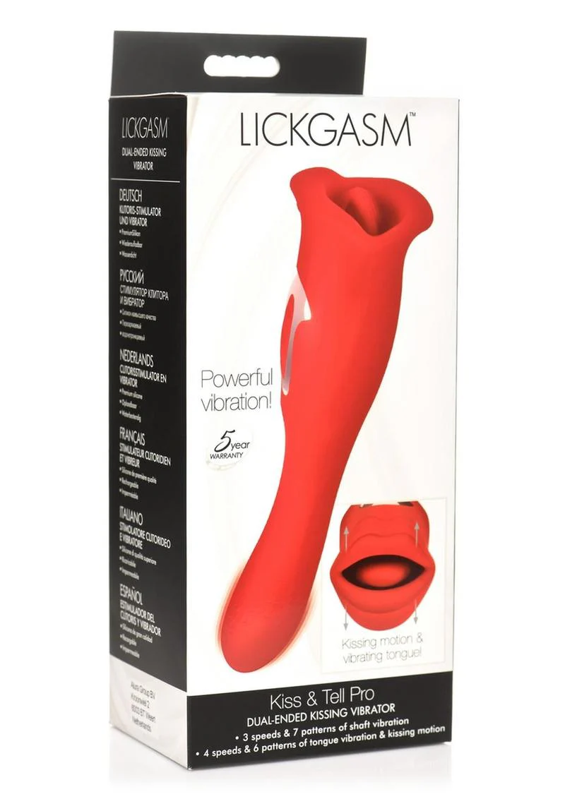 Lickgasm Kiss & Tell Pro Dual Ended Kissing Vibrator - Image 4