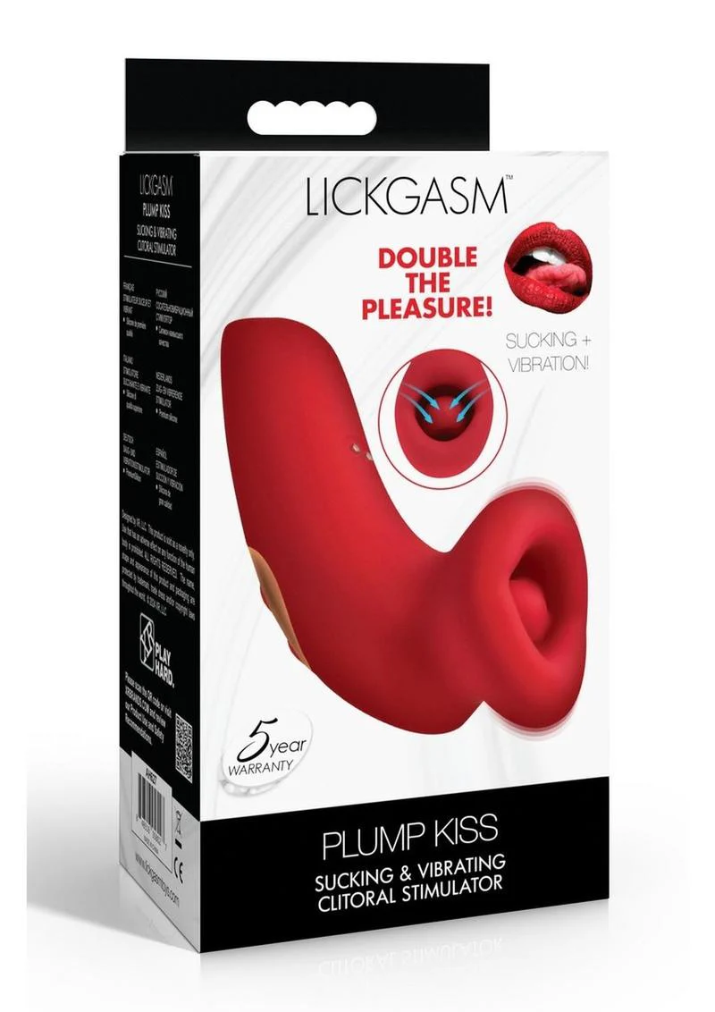 Lickgasm Plump Kiss Sucking & Vibrating Clitoral Stimulator - Image 4
