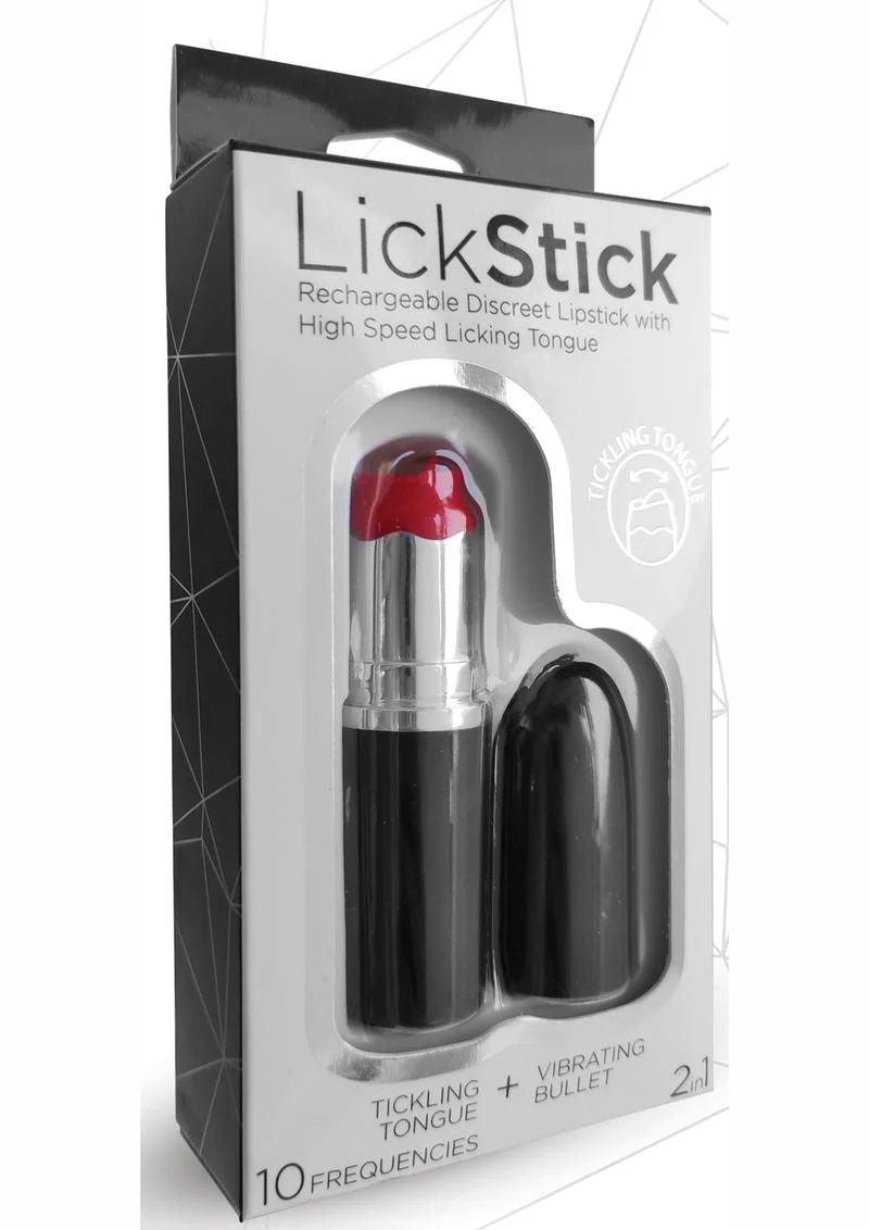 LickStick Rechargeable Lipstick Vibrator High-Speed Licking Tongue - Image 2