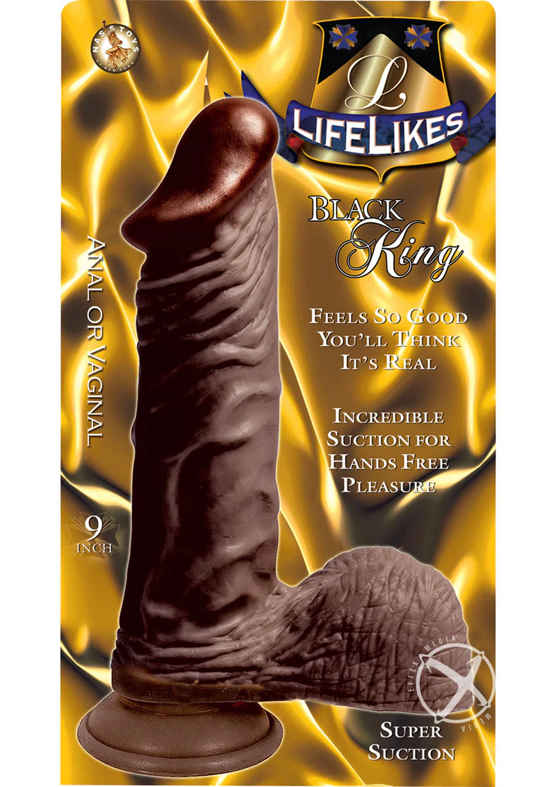 Lifelikes Black King Dildo with Super Suction - Image 2