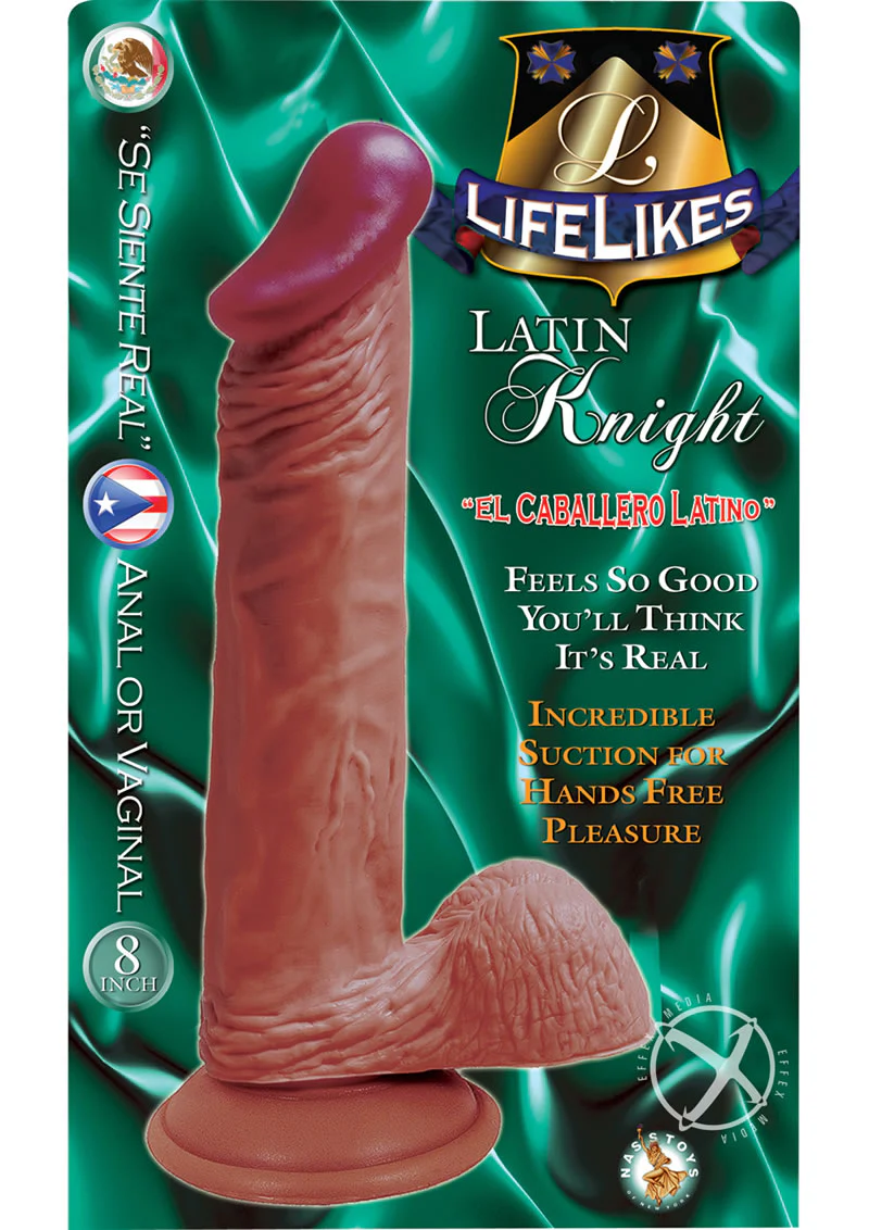 Lifelikes Latin Knight Caramel Dildo with Super Suction - Image 2