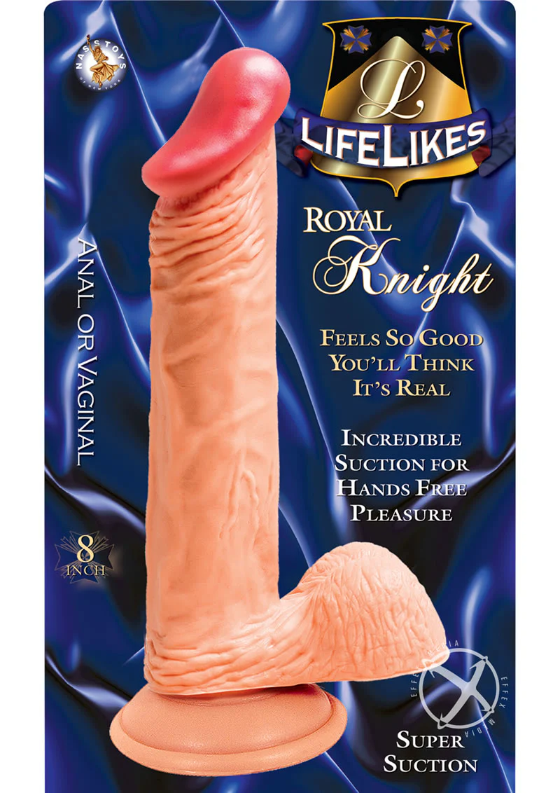Lifelikes Royal Knight Vanilla Dildo With Super Suction - Image 2