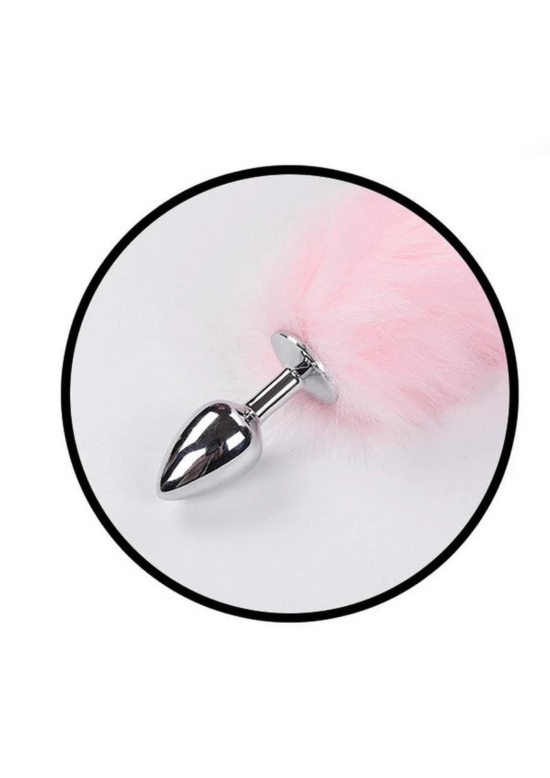 Light Up Foxy Tail Silicone Butt Plug Fluffy Tail - Image 2