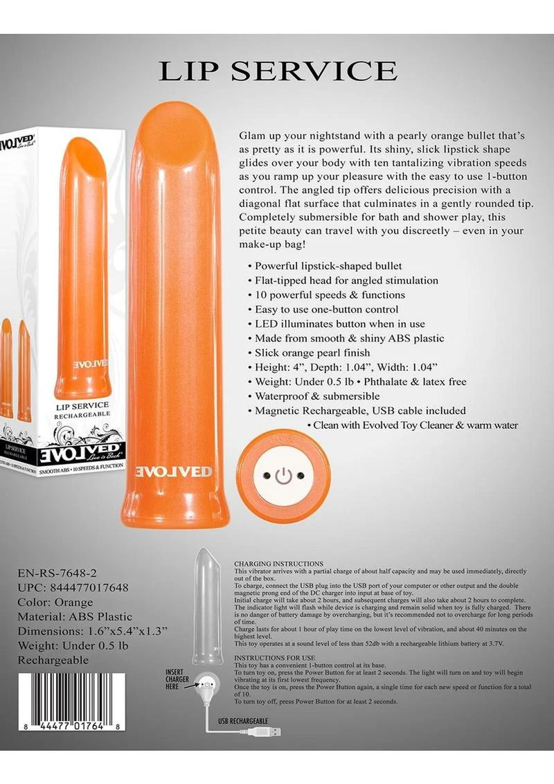 Lip Service Functions Rechargeable Bullet Vibrator - Image 3