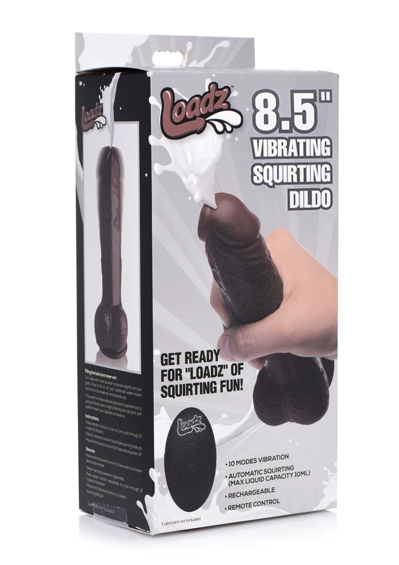 Loadz 8.5in Vibrating Squirting Dildo Rechargeable Remote Control Toy - Image 7