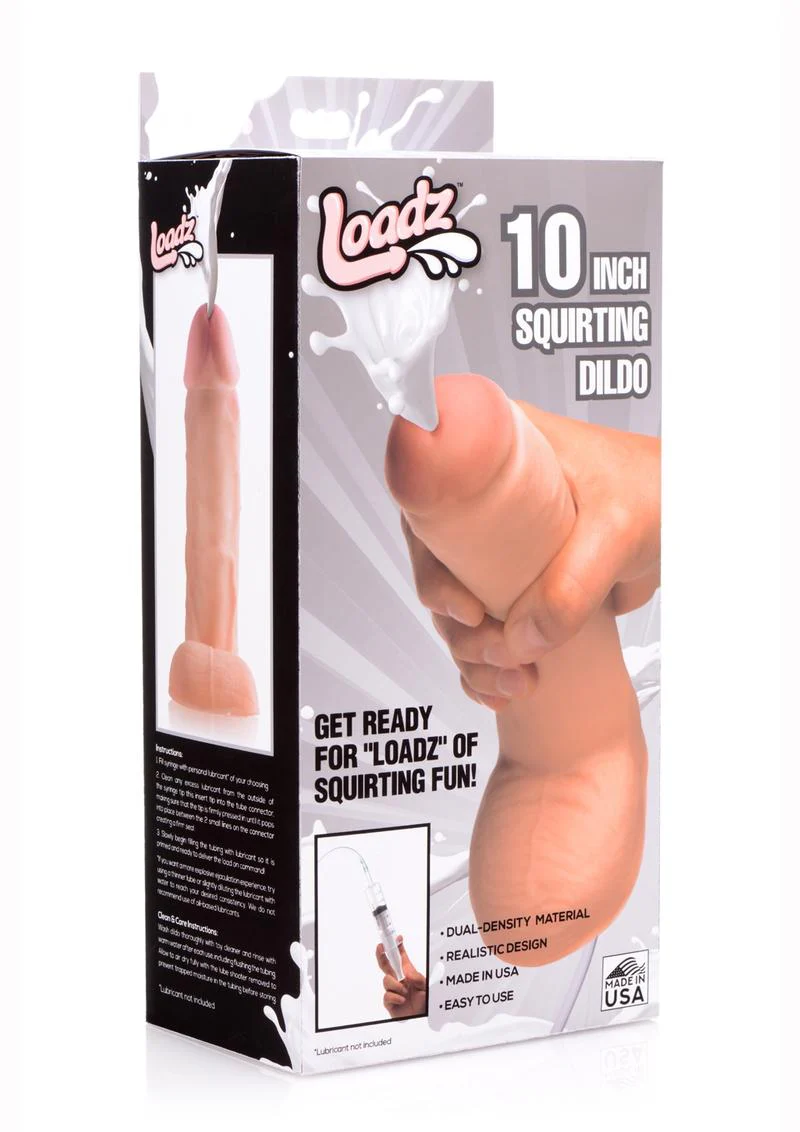 Loadz Dual-Density Squirting Dildo - Vanilla - Image 20