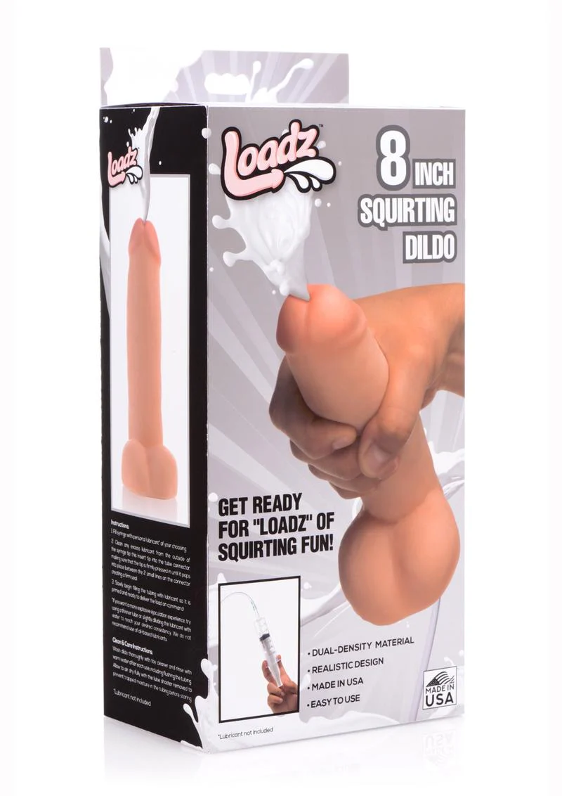 Loadz Dual-Density Squirting Dildo - Vanilla - Image 21