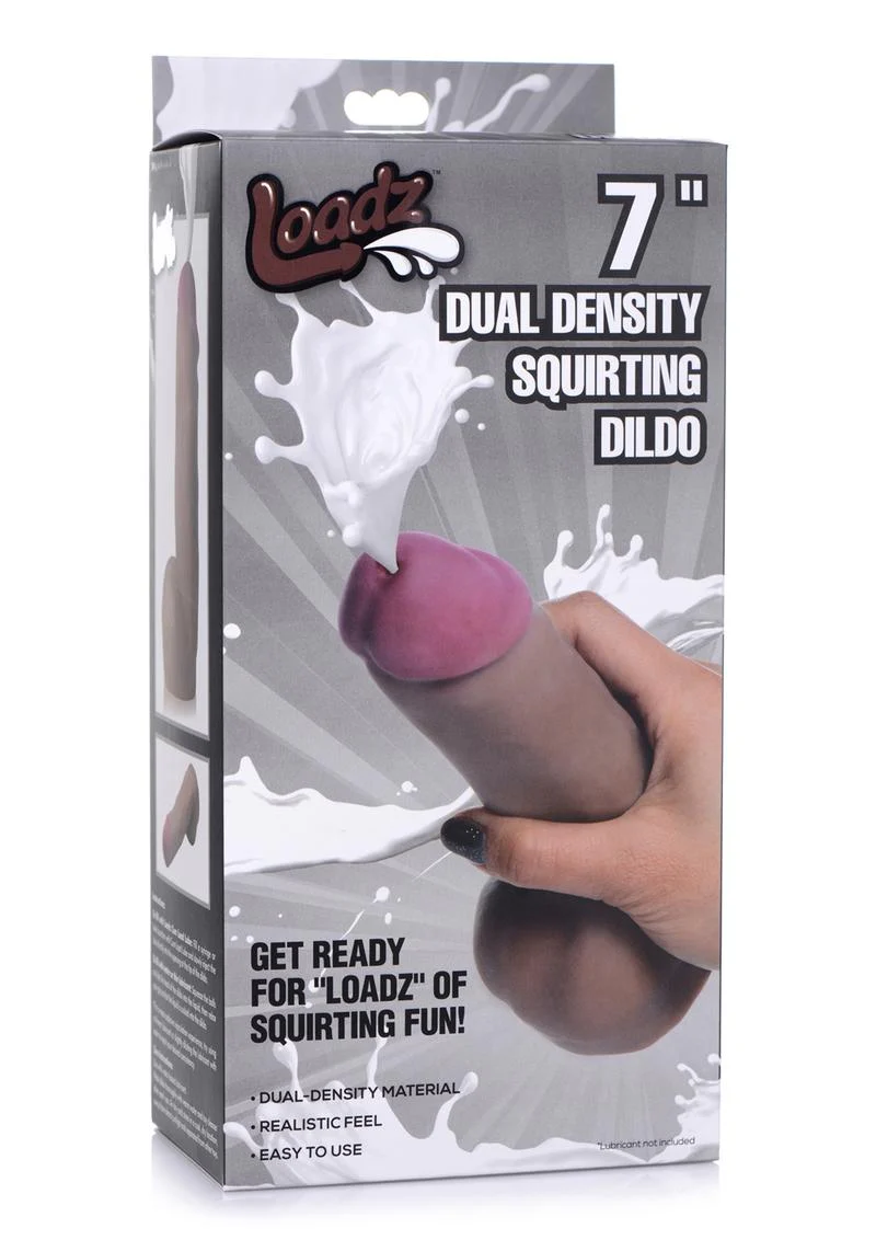 Loadz Dual-Density Squirting Dildo - Vanilla - Image 23