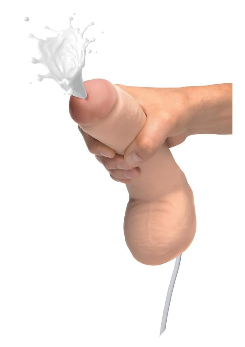 Loadz Dual-Density Squirting Dildo - Vanilla - Image 3