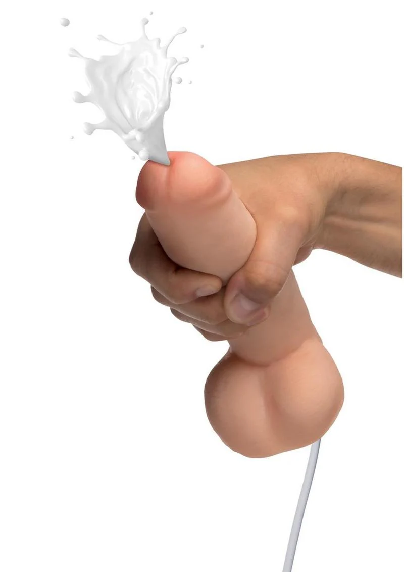 Loadz Dual-Density Squirting Dildo - Vanilla - Image 5