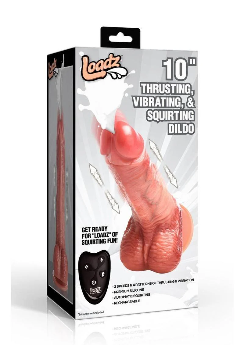 Loadz Thrusting Vibrating Silicone Dildo - Image 2