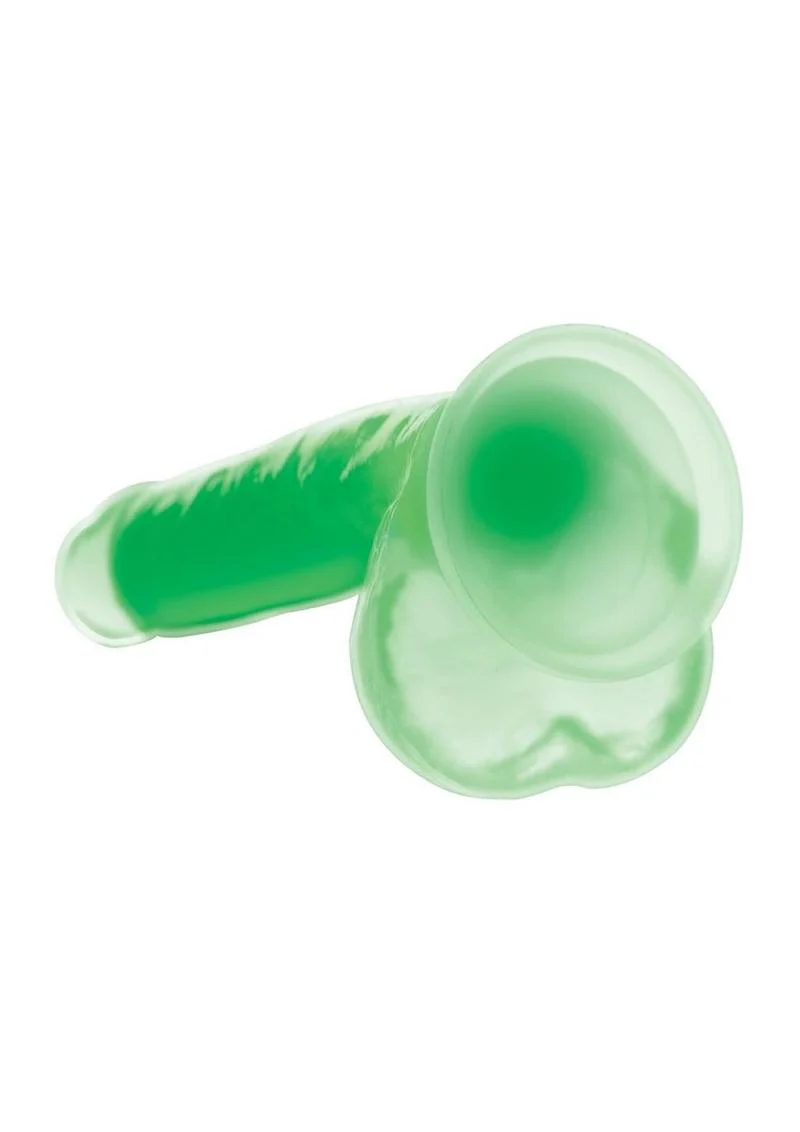 LolliCock Glow Dual-Density Silicone Glow-in-the-Dark Dildo with Balls - Image 8