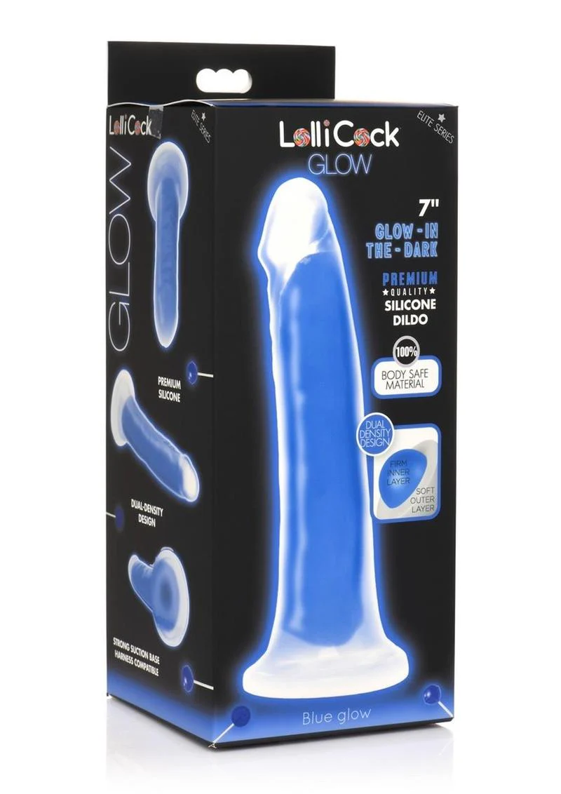 LolliCock Glow Premium Silicone Glow-in-the-Dark Dildo - Image 15
