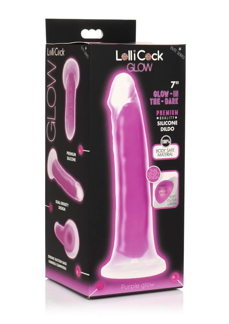 LolliCock Glow Premium Silicone Glow-in-the-Dark Dildo - Image 16