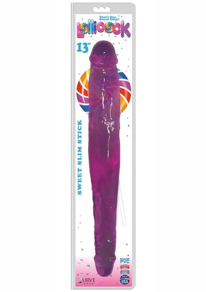 Lollicock Sweet Slim Stick With Grape-Flavored Double Dildo - Image 2