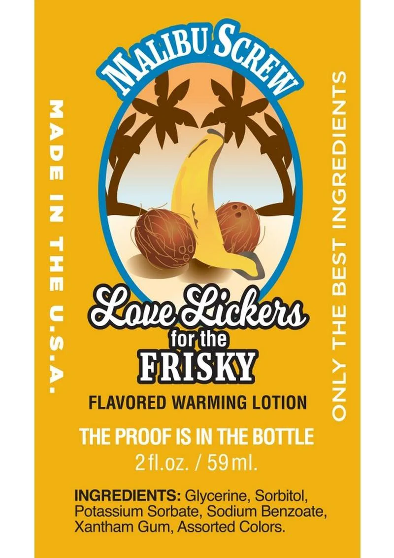 Love Lickers Malibu Screw Warming Massage Lotion - Image 2