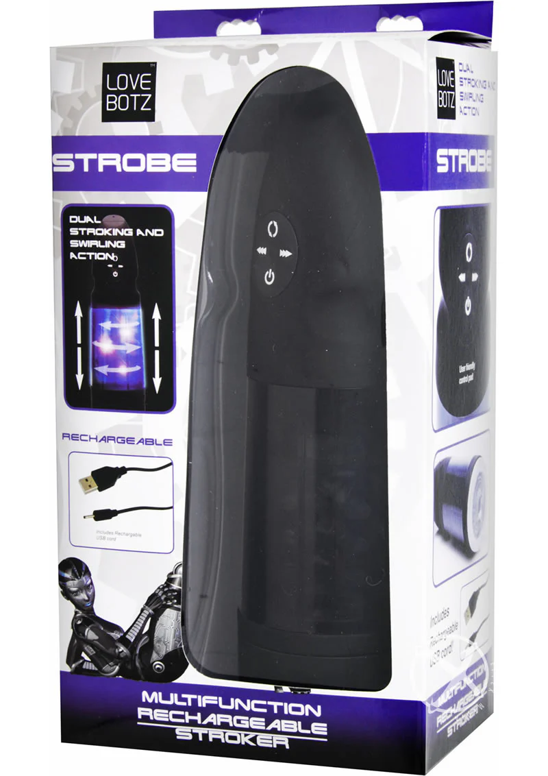 LoveBotz Strobe Multifunction Rechargeable Stroker - Image 4
