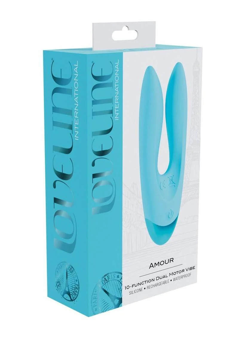 Loveline Amour 10 Function Silicone Dual Motor Vibe - Image 3