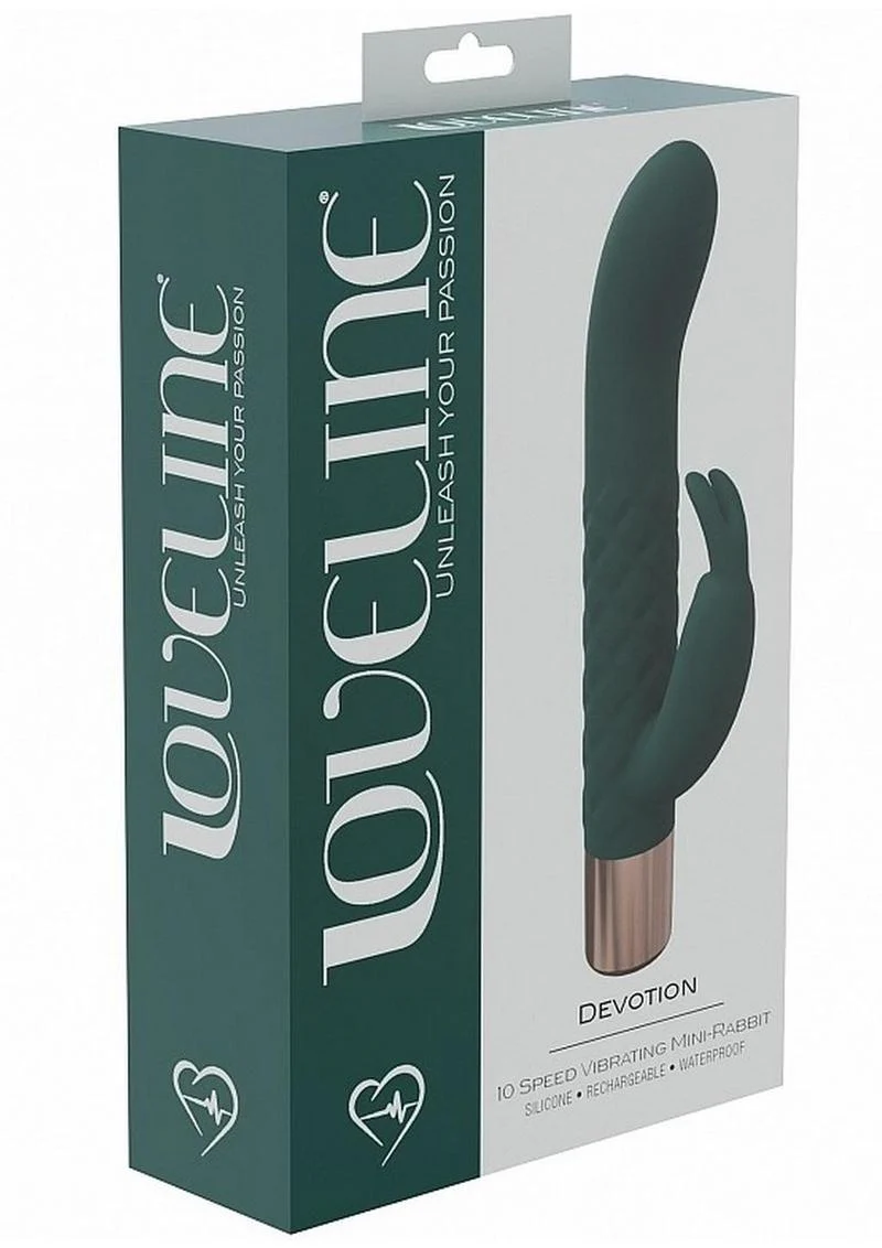 Loveline Devotion Rechargeable Silicone Mini Rabbit Vibrator - Image 3