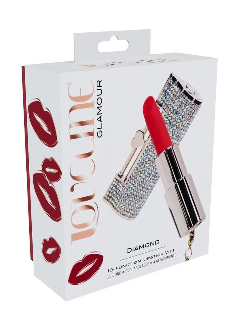 Loveline Diamond Lipstick Silicone Vibrator - Image 4