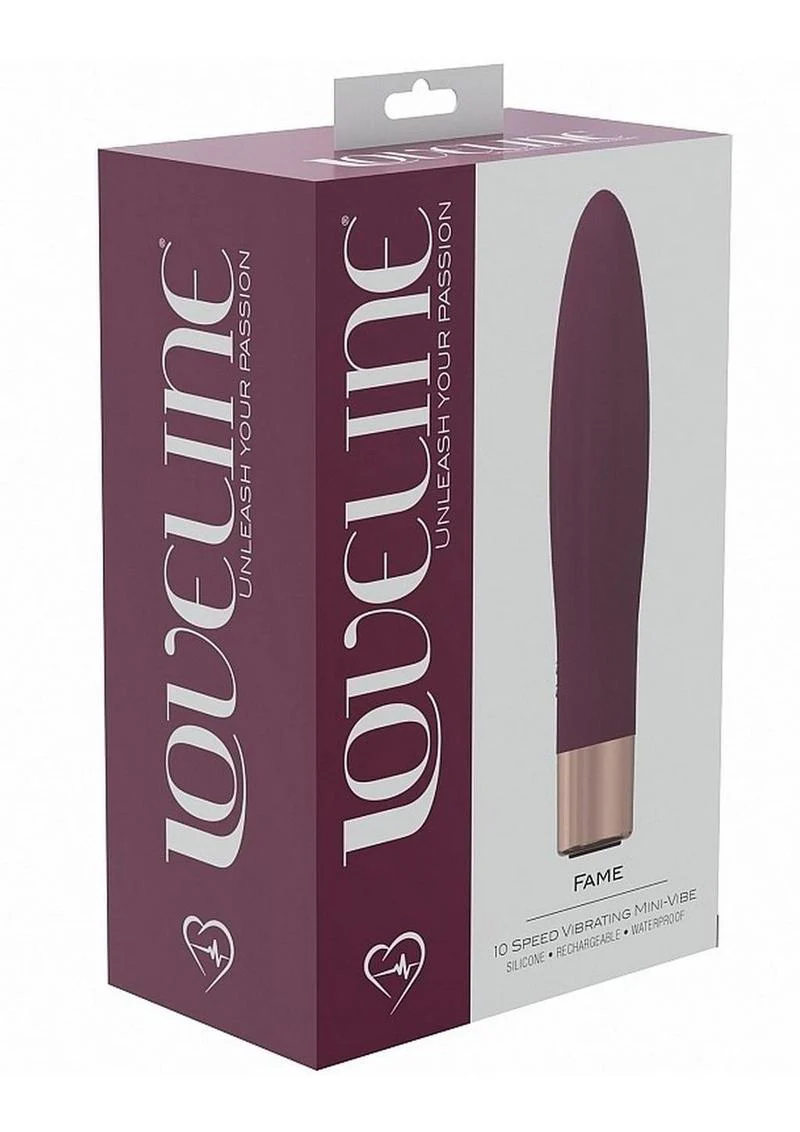 Loveline Fame Rechargeable Silicone 10-Speed Mini Vibrator - Image 4