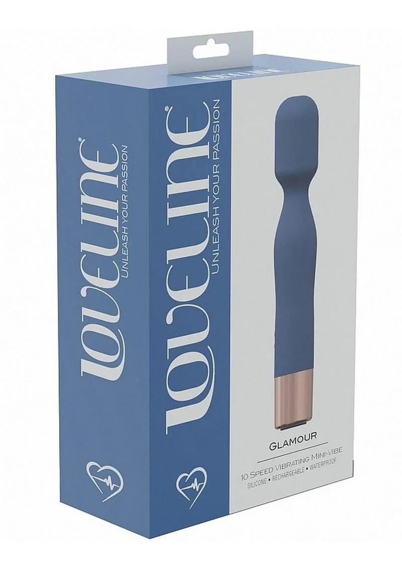 Loveline Glamour Silicone Rechargeable 10 Speed Mini Wand - Image 3