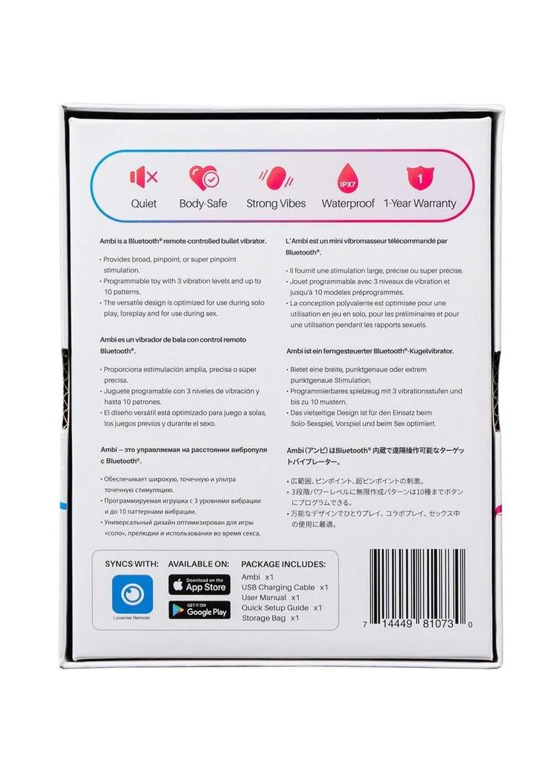 Lovense Ambi Remote Controlled Bullet Vibrator - Image 3