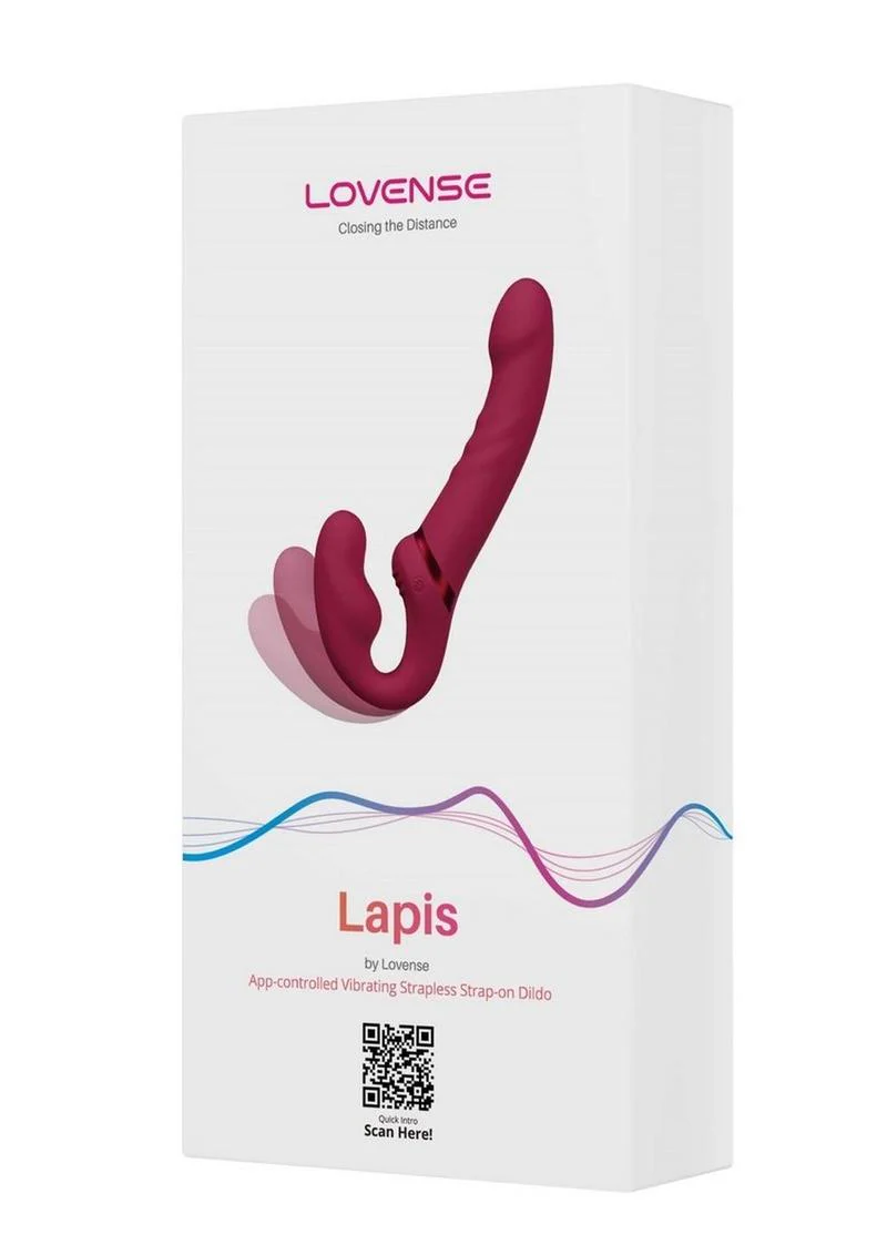Lovense Lapis App-Controlled Vibrating Strapless Strap-On Dildo - Image 4