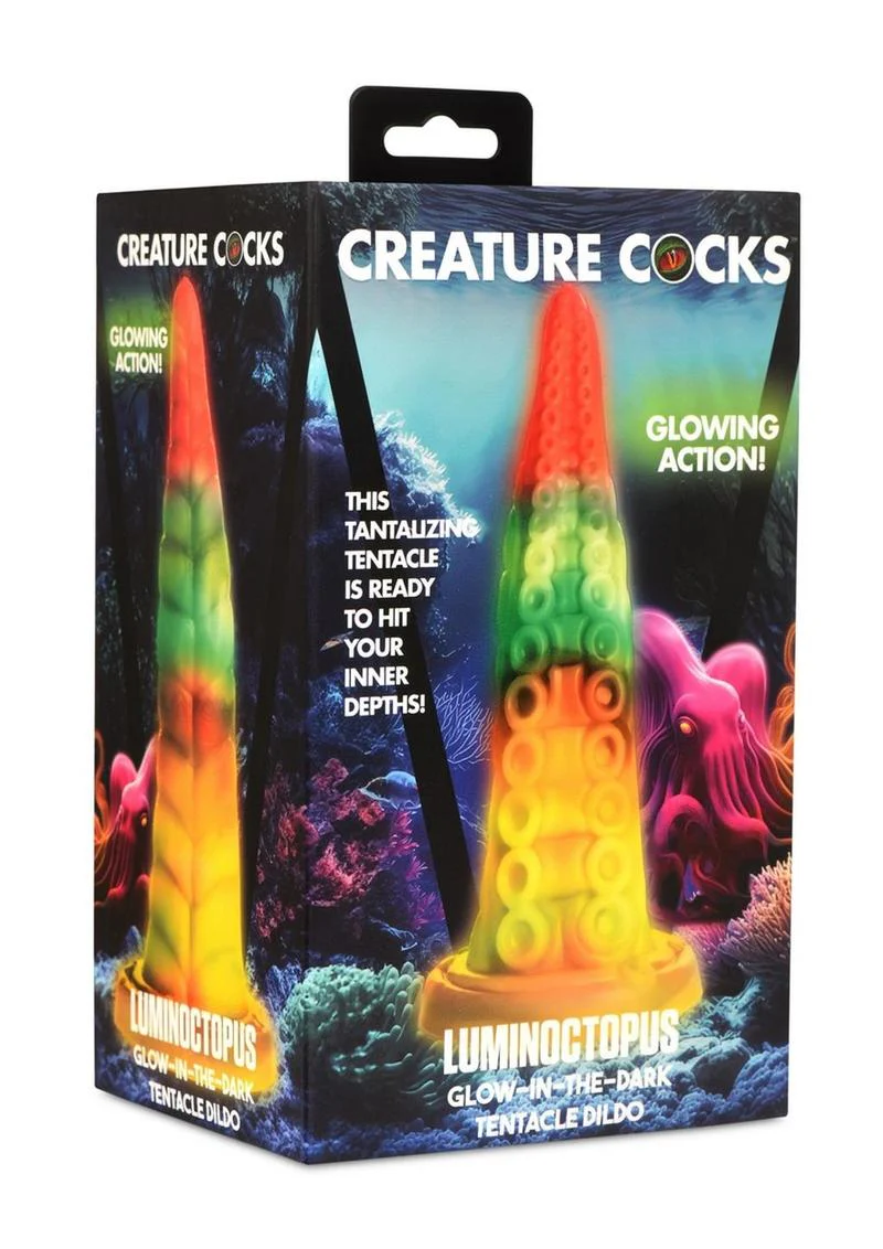 Luminoctopus Glow-in-the-Dark Tentacle Silicone Dildo - Image 4