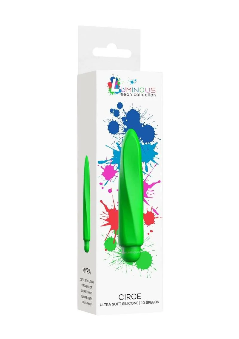 Luminous Myra Bullet with Silicone Sleeve – Green - Image 4