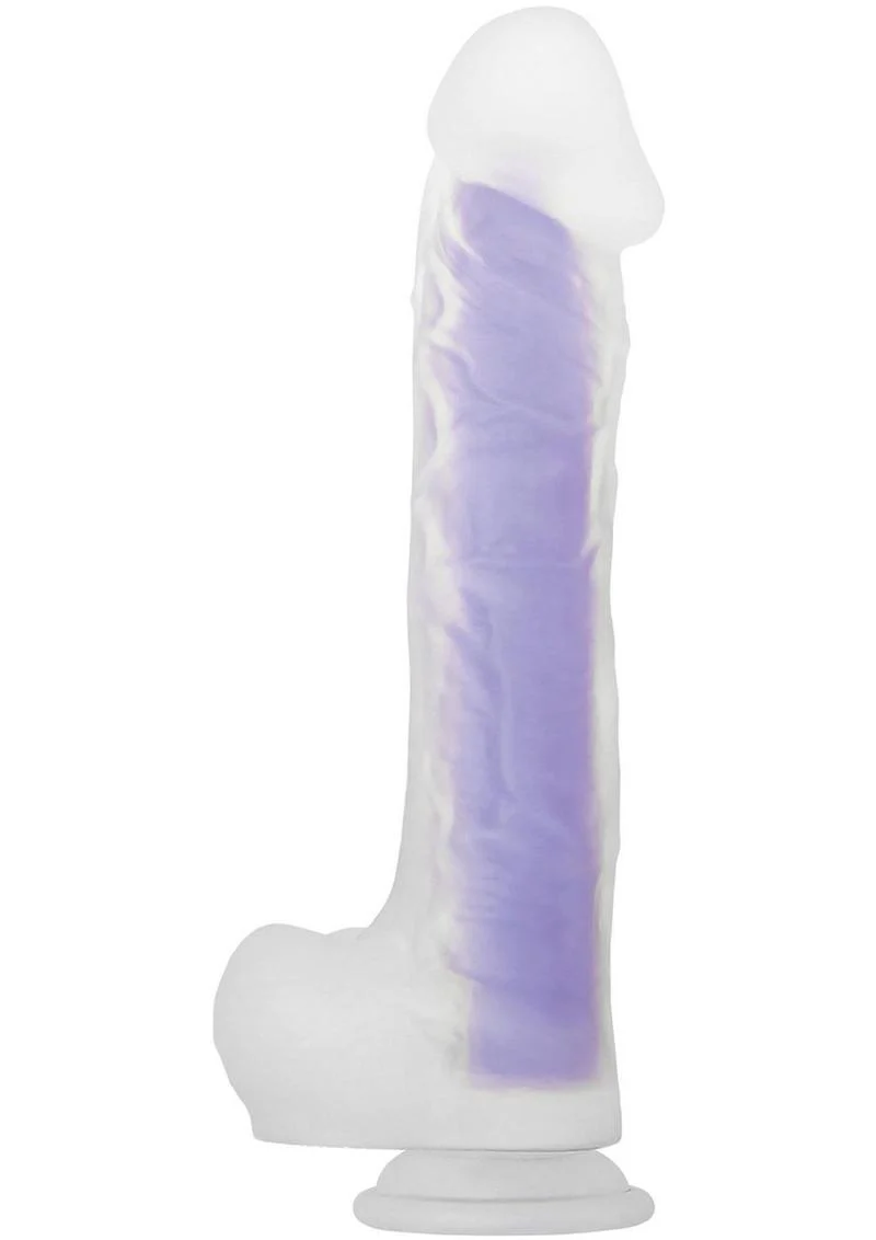 Luminous Stud Dildo with Balls - Image 3