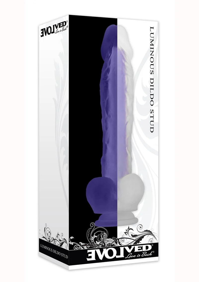 Luminous Stud Dildo with Balls - Image 4