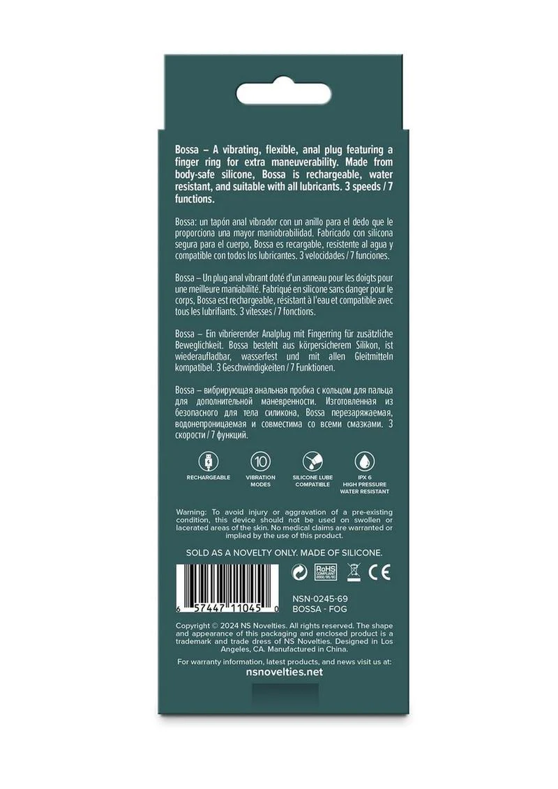Lust N Dreams Bossa Rechargeable Silicone Anal Plug - Image 4