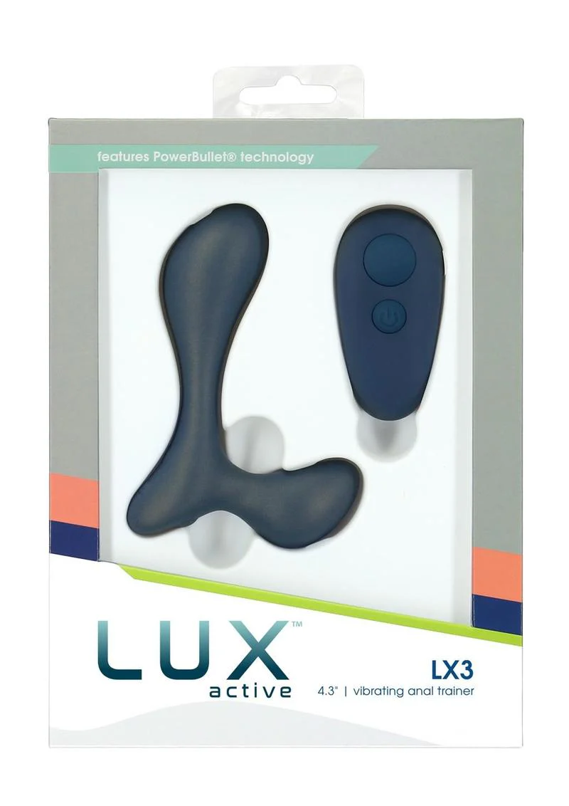 LUX Active LX3 Stimulator Vibrating with Remote Control - Image 3