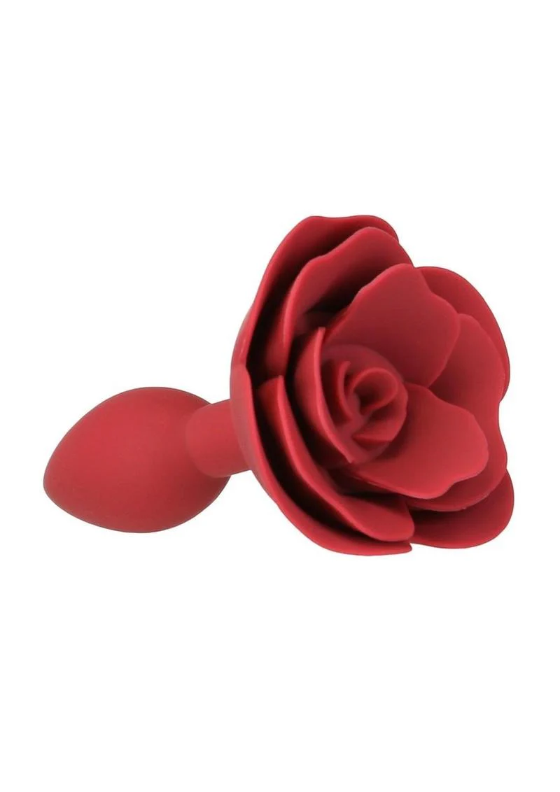Lux Active Red Rose Silicone Anal Plug - Image 2