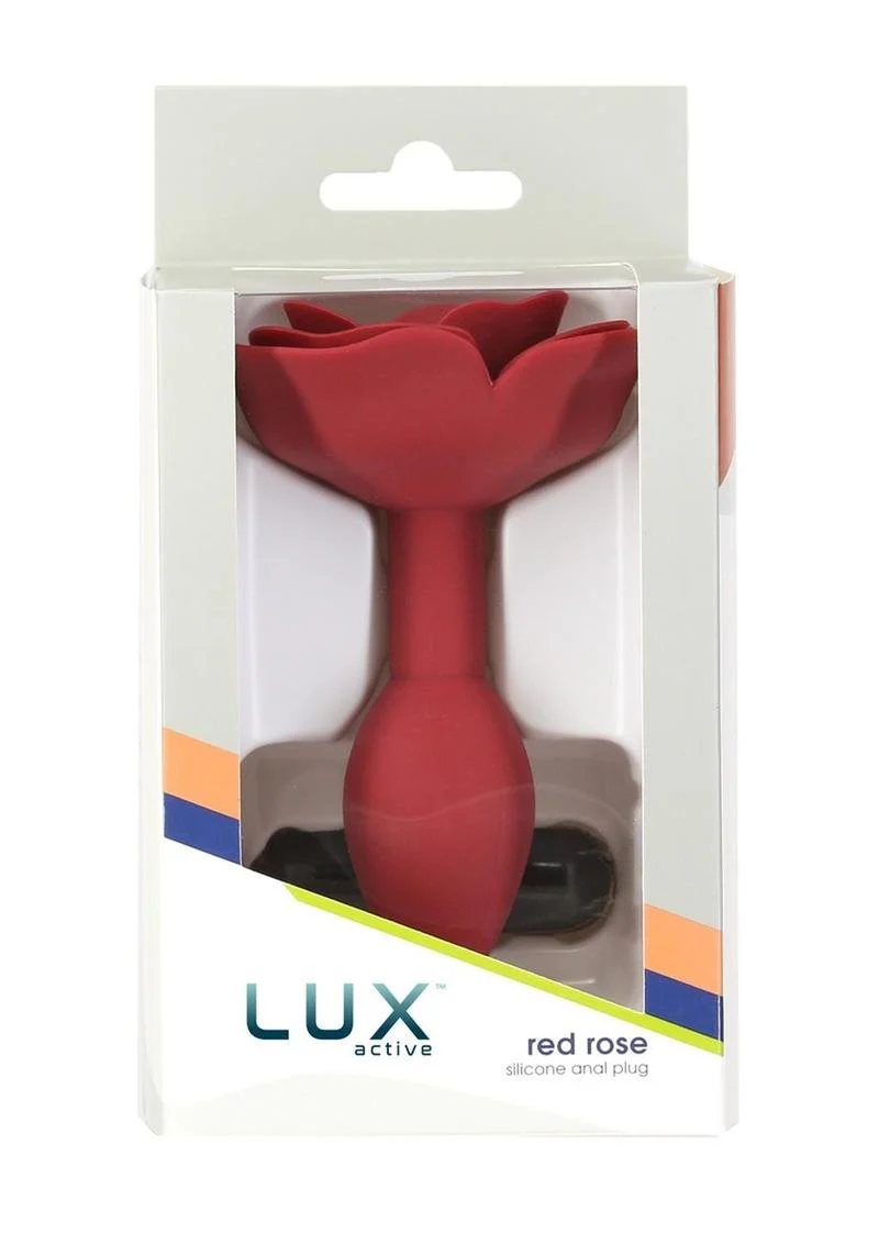 Lux Active Red Rose Silicone Anal Plug - Image 4