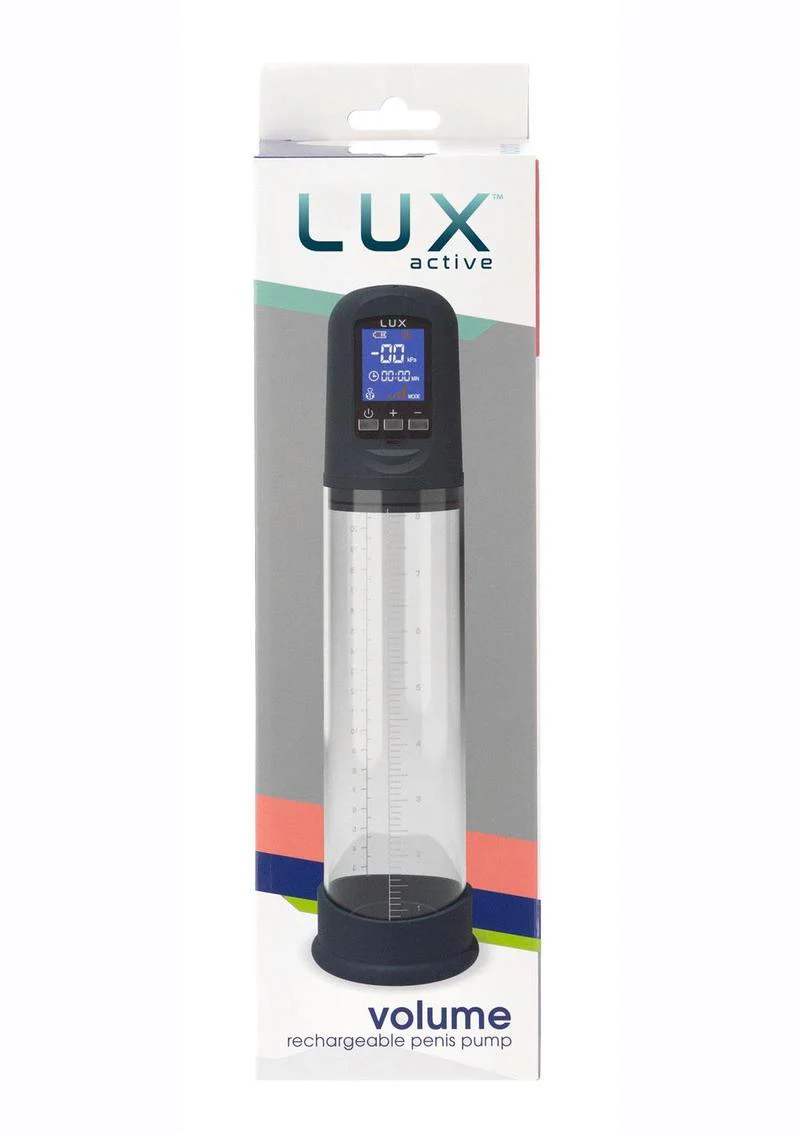 Lux Active Volume Rechargeable Hands-Free Penis Pump - Image 3