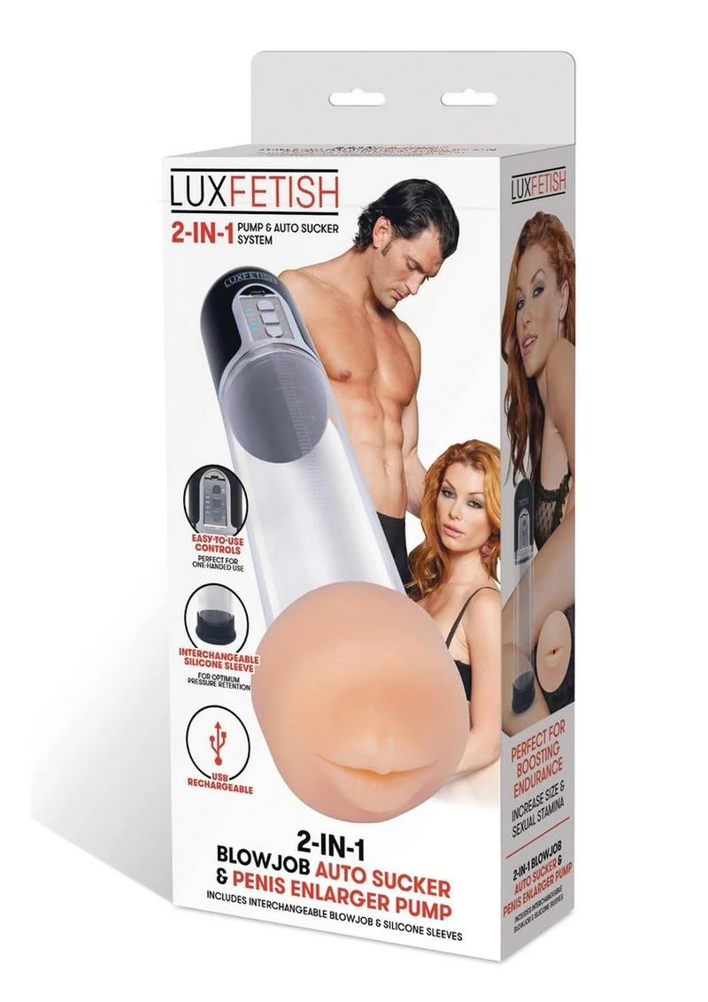 Lux Fetish 2 in 1 Blowjob Sucker And Penis Enlarger - Image 4