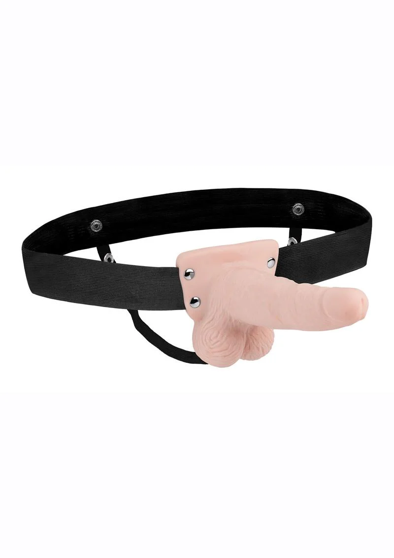 Lux Fetish 6in Rechargeable Strap-On with Balls Unisex And Adjustable - Image 3