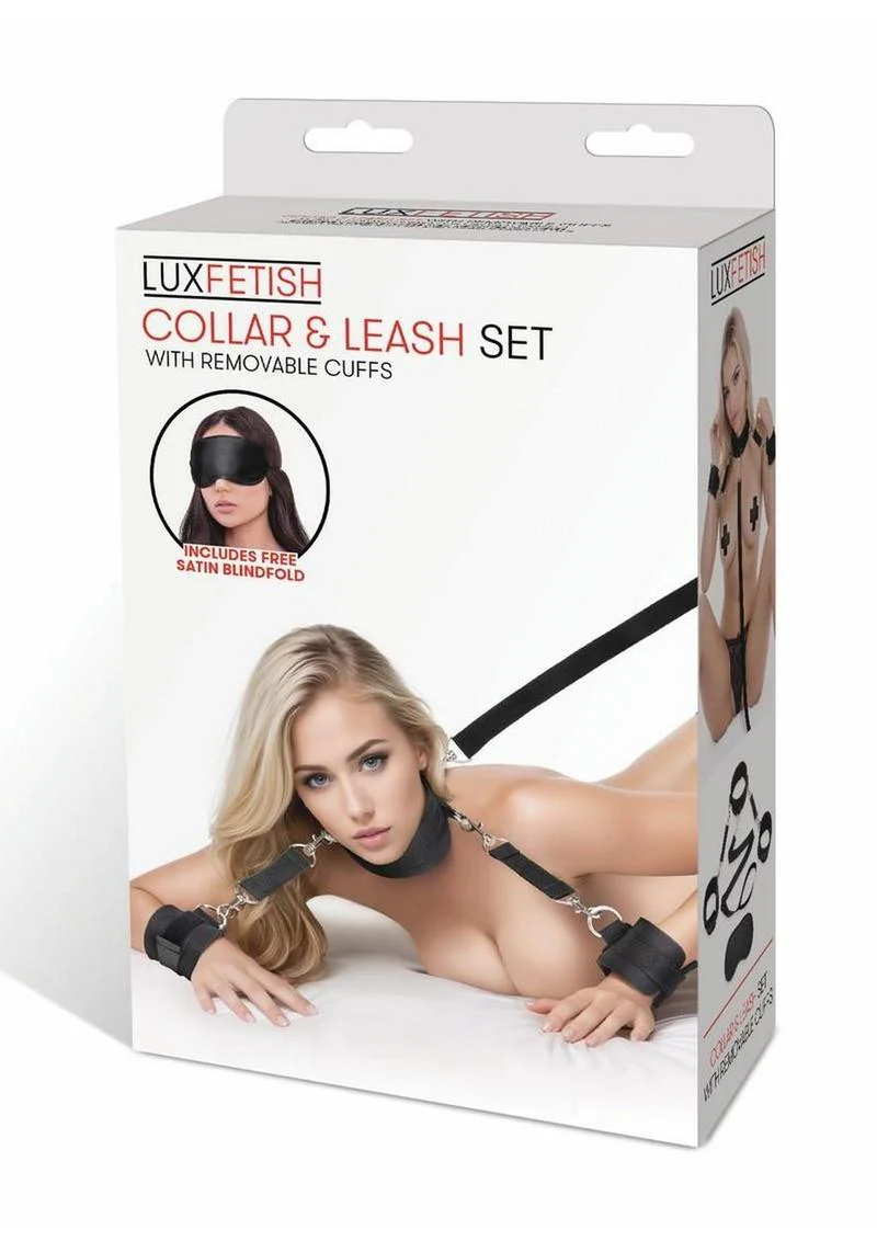 Lux Fetish Collar and Leash Set - Image 4