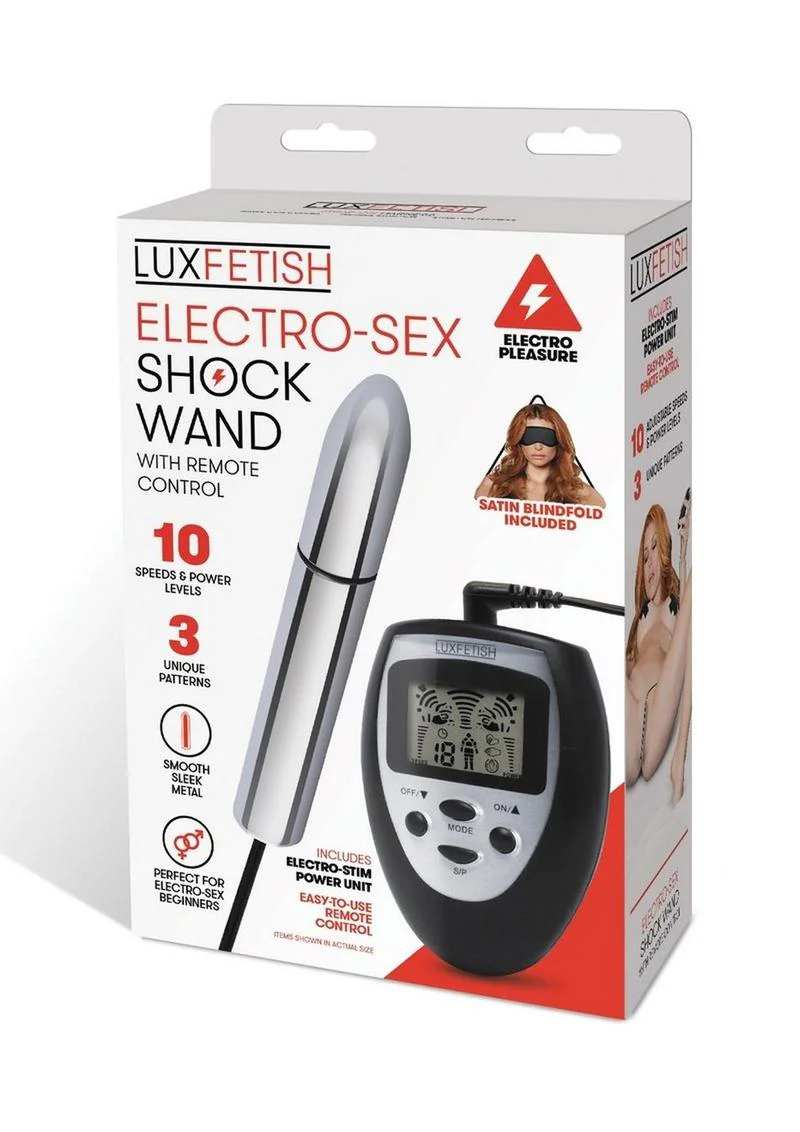 Lux Fetish Electro Sex Shock Wand with Remote - Image 3