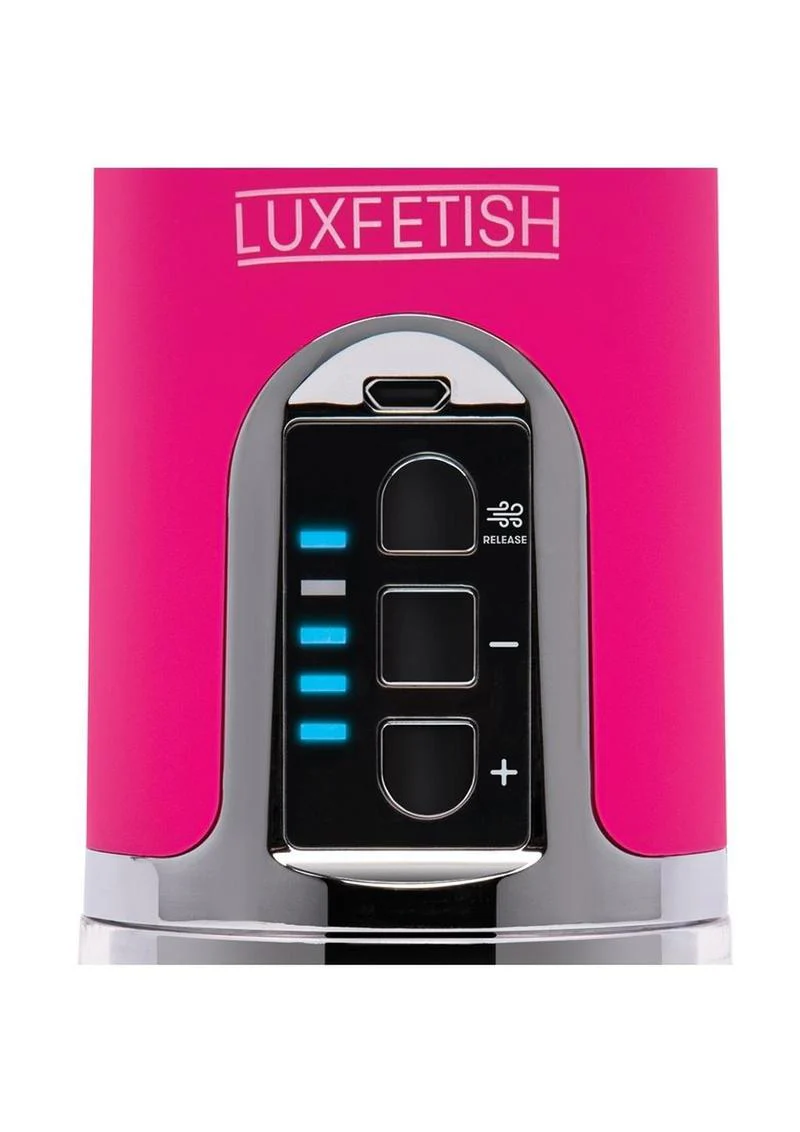 Lux Fetish Rechargeable Auto Pussy Pump with Clit Clamp - Image 3