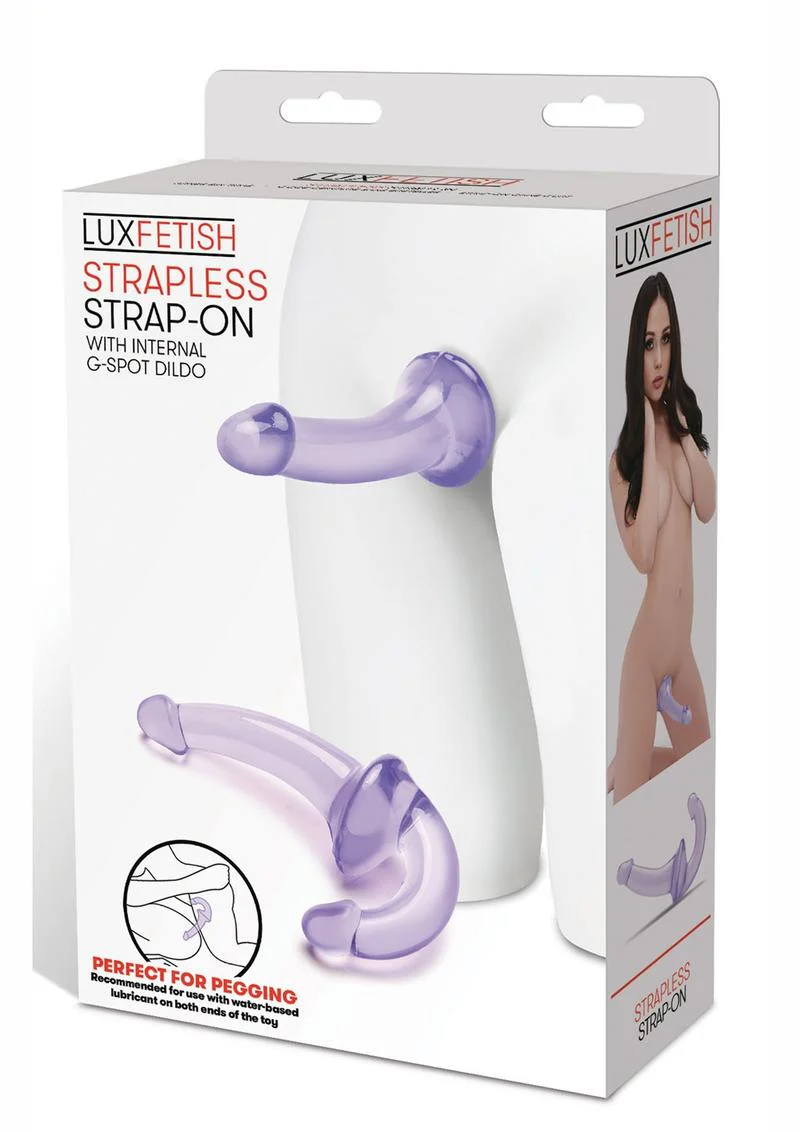 Lux Fetish Strapless Strap-On with Internal G-Spot Dildo - Image 4