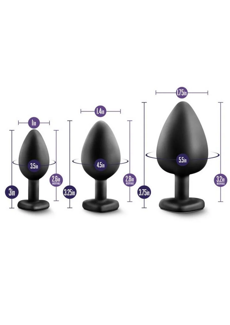 Luxe Bling Butt Plugs Silicone Training Kit - Image 3