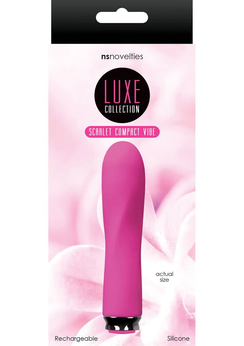 Luxe Collection Scarlet Compact Rechargeable Silicone Vibrator - Image 2