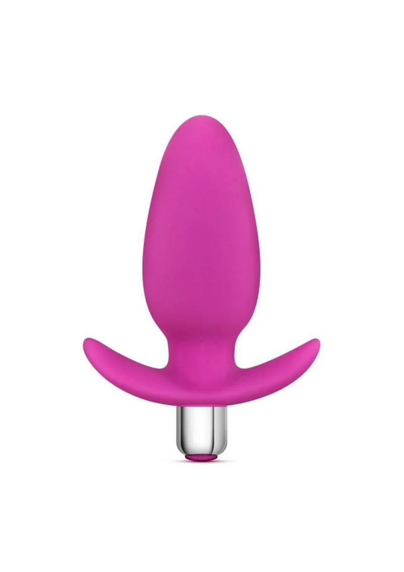 Luxe Little Thumper Pink Silicone Vibrating Butt Plug - Image 2